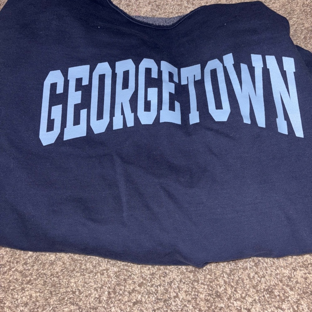 Brandy Melville Navy Blue Georgetown Sweatshirt